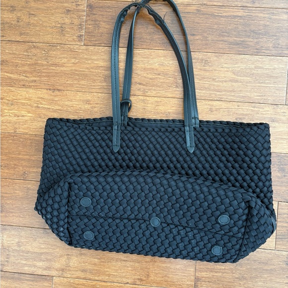 Naghedi Black Jetsetter Tote Bag with Leather Straps - Picture 2 of 6